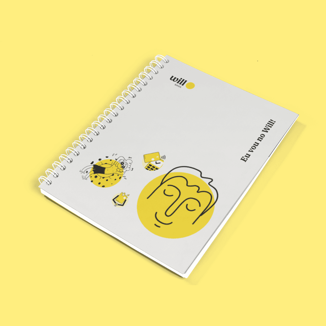 Caderno personalizado para a Will Bank